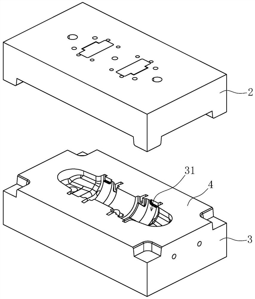 A type of motor mounting seat mold