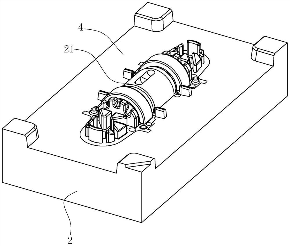 A type of motor mounting seat mold