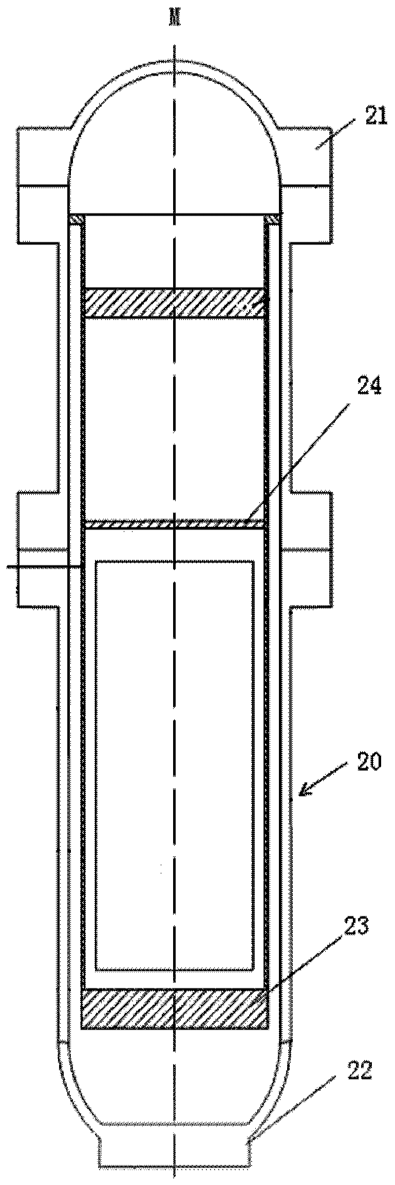 Thermocouple multi-point temperature measurement device and simulated pressure reactor comprising same