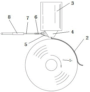 Nozzle heating device and temperature control system and method for amorphous strip preparation