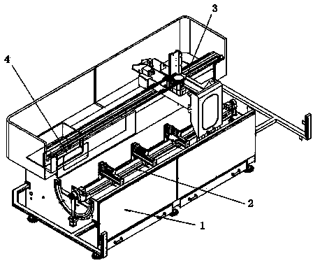 Horizontal type double-head machining center