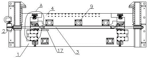 Blade gap adjusting and locking mechanism for plate shearing machine