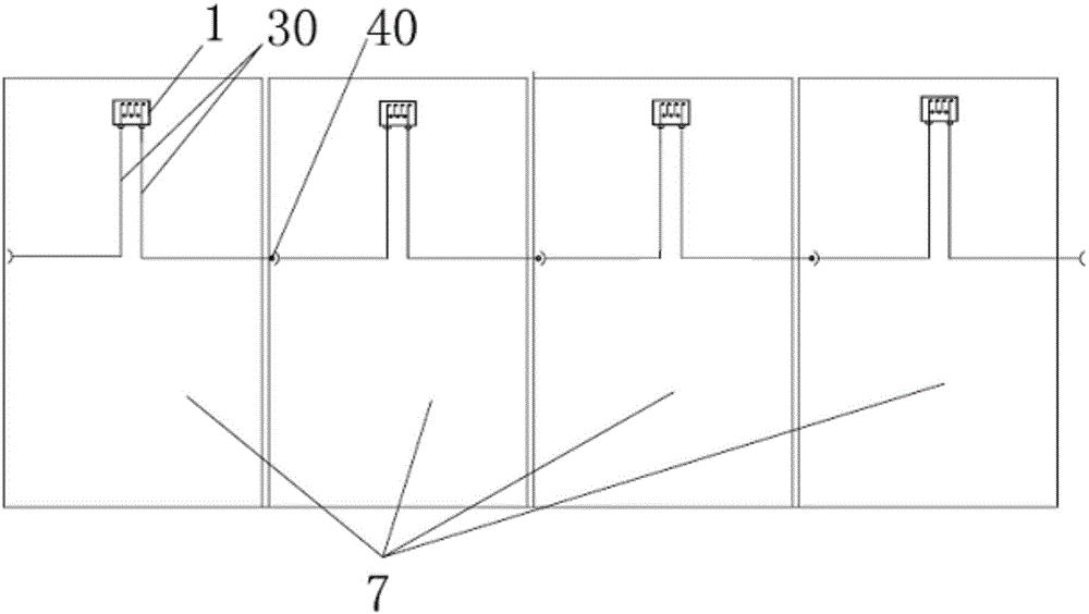 Plug-in outer-lead photovoltaic module junction box and solar photovoltaic module string