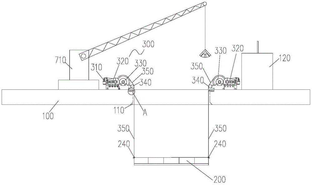 Box-type deep-water positioning and throwing ship and its use method