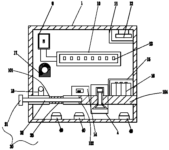 A kind of distribution box with anti-leakage alarm