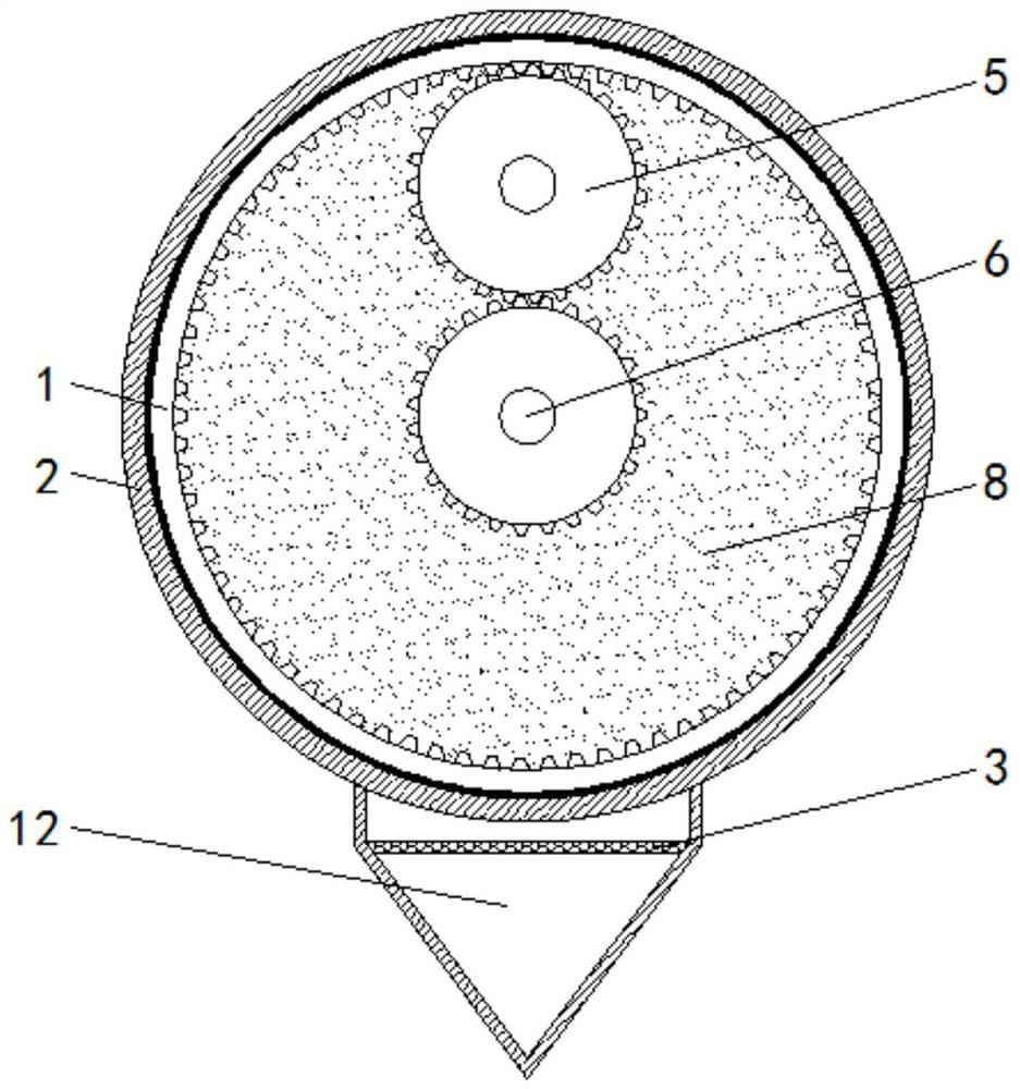 Squeezing and separating device for plants required by cosmetic production