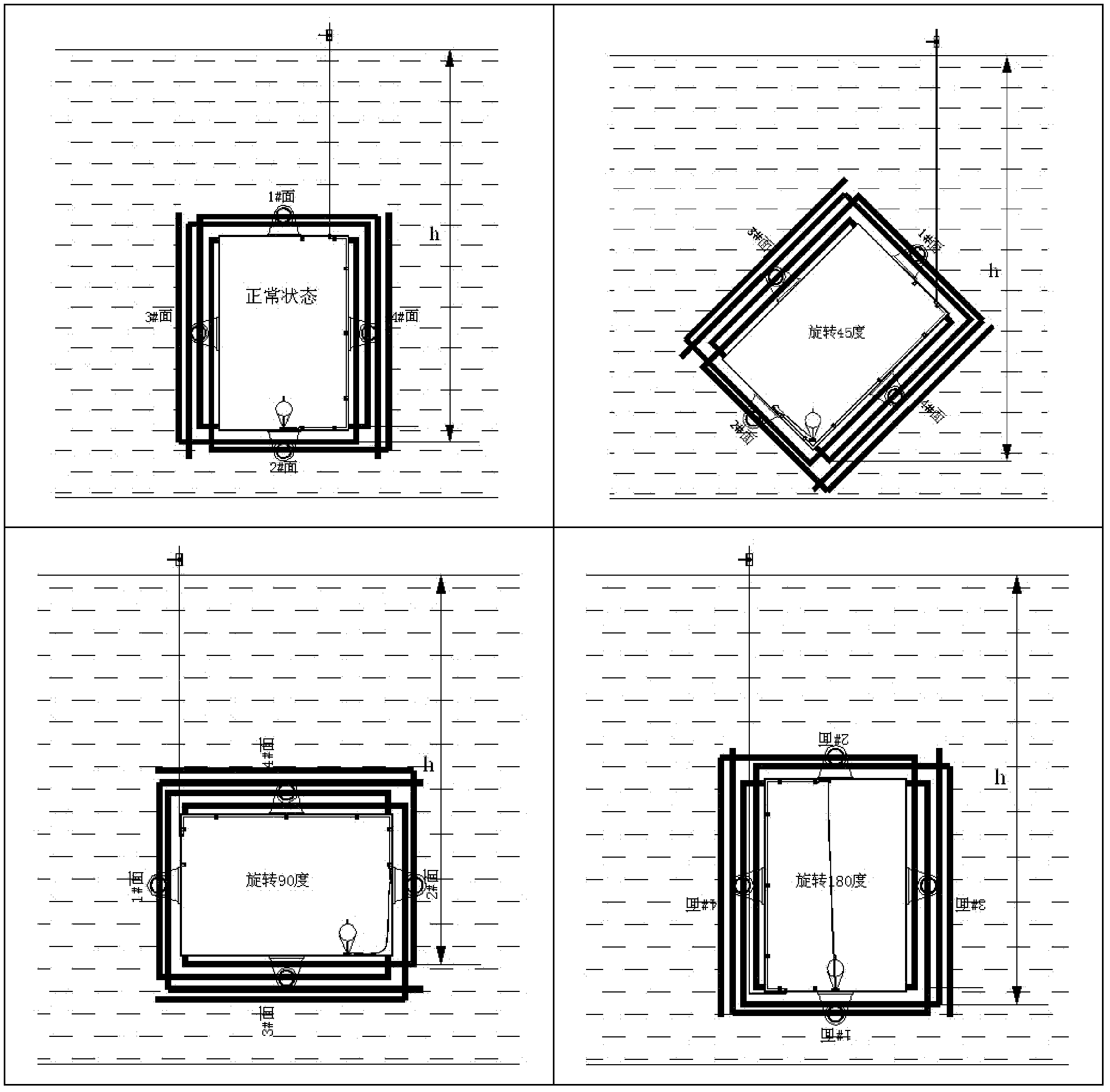 Thin-wall deep diving pontoon capable of automatically realizing internal and external pressure balance