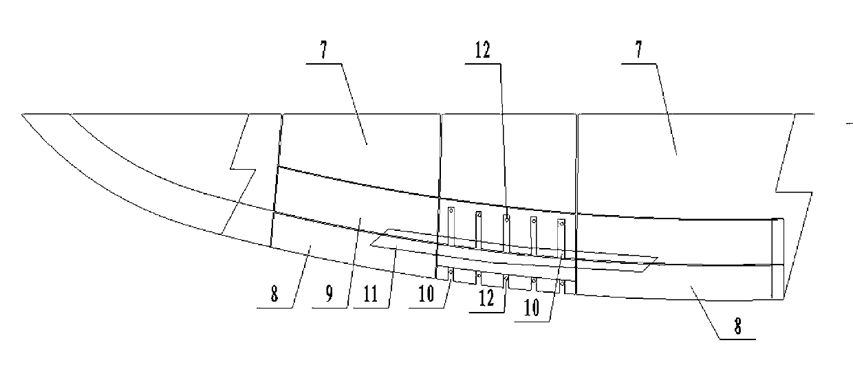 Construction method of fully pouring tunnel invert