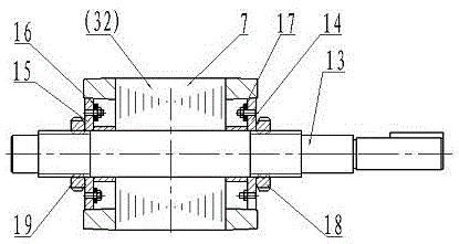 Oil internal circulation cooling motor