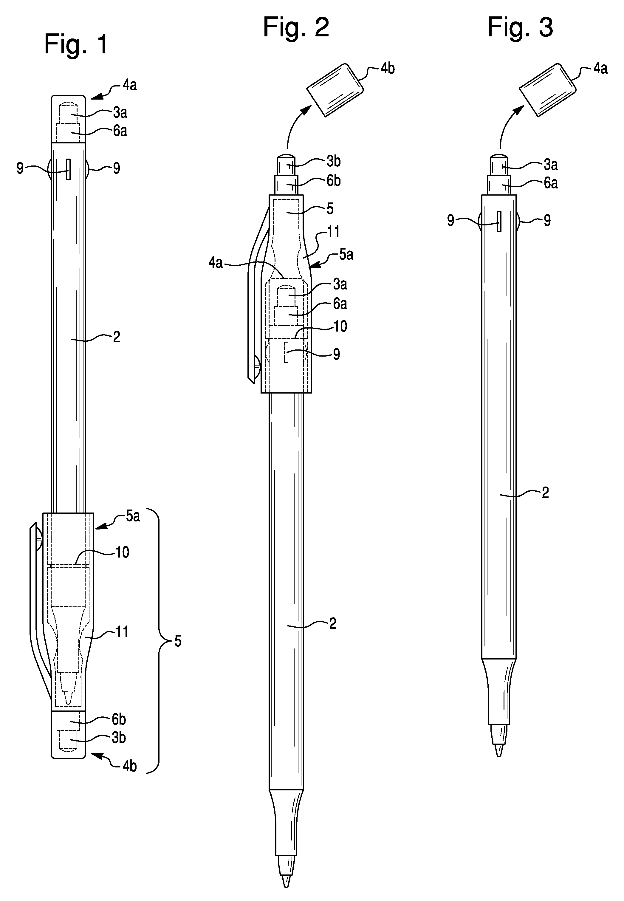 Correction Stick Equipped Pen and Pen Cap