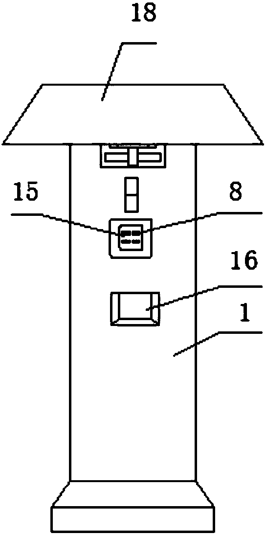 Open-air outdoor charging pile