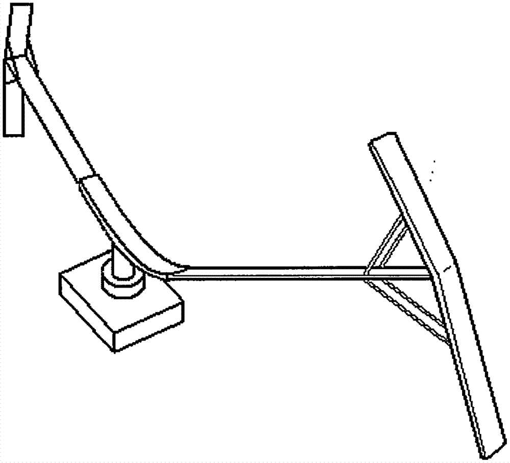 Strong-blade magnetic suspension large vertical axis wind power system