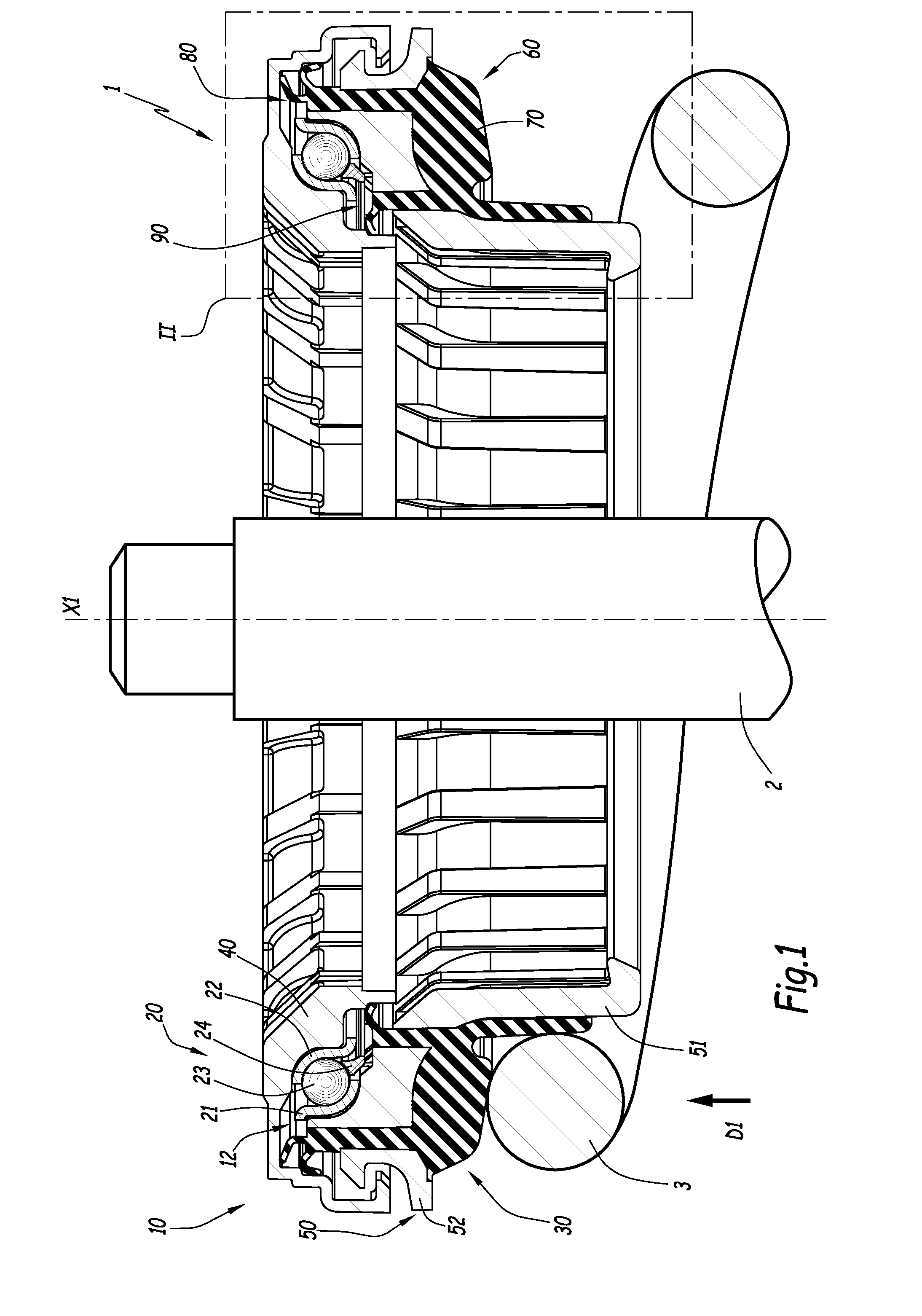 Suspension bearing device, motor vehicle equipped with such a suspension bearing device and manufacturing method