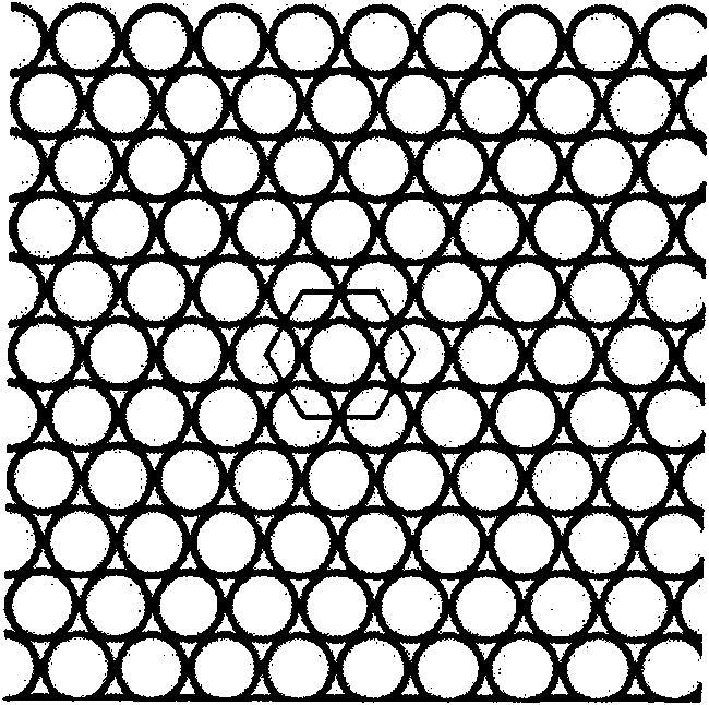 Method for preparing alligatored surface of light-emitting diode by using PS spheres as template