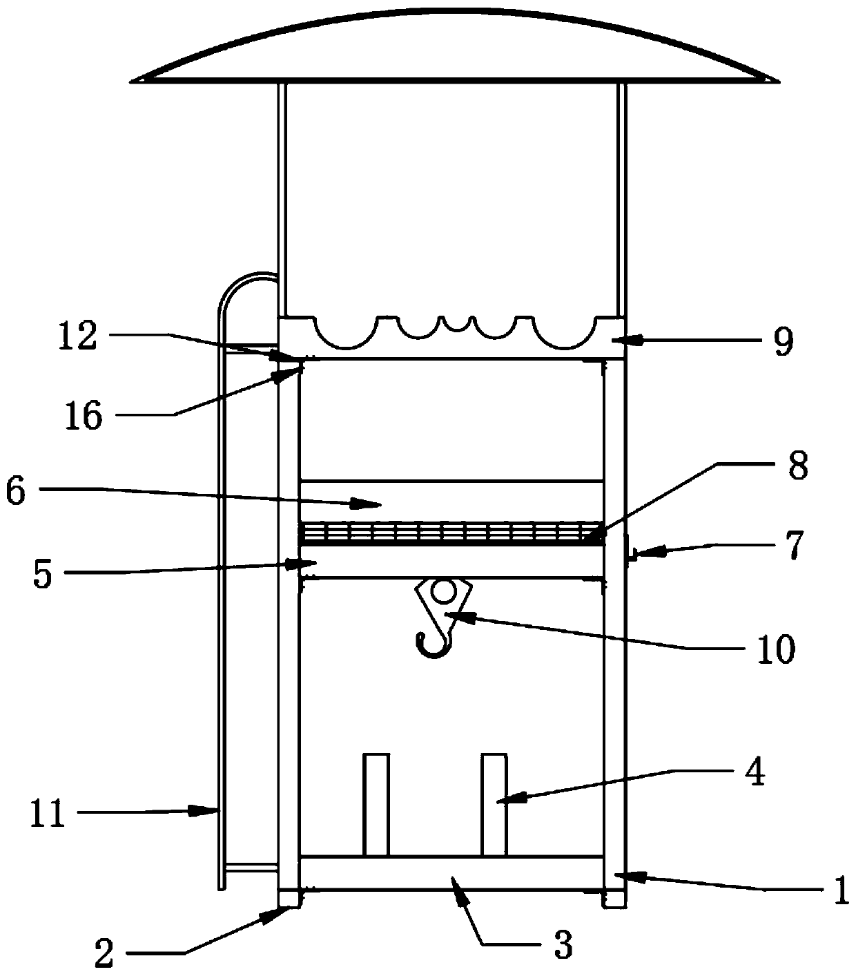 Stacking rack for building material management