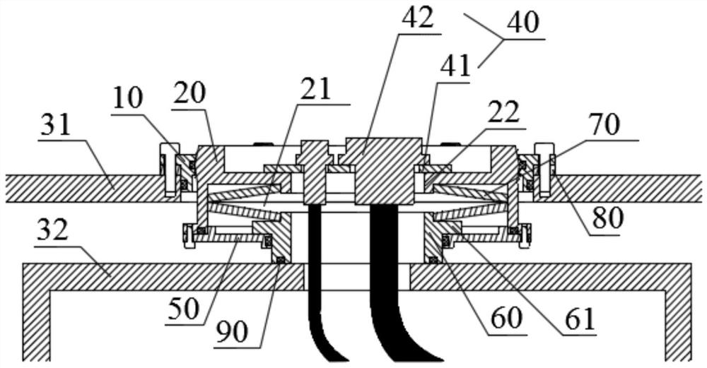 Air sealing device and theodolite