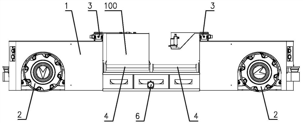 AGV and method for replacing battery of transfer robot