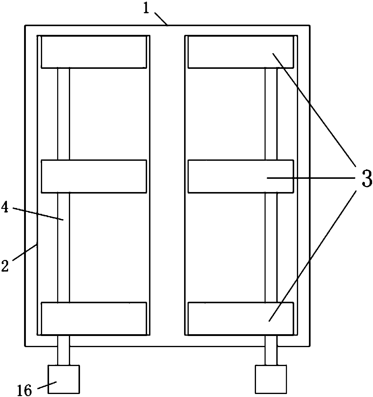 Leg fixing device for milking cows