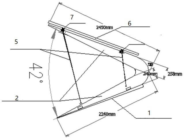 Flexible photovoltaic support damping device