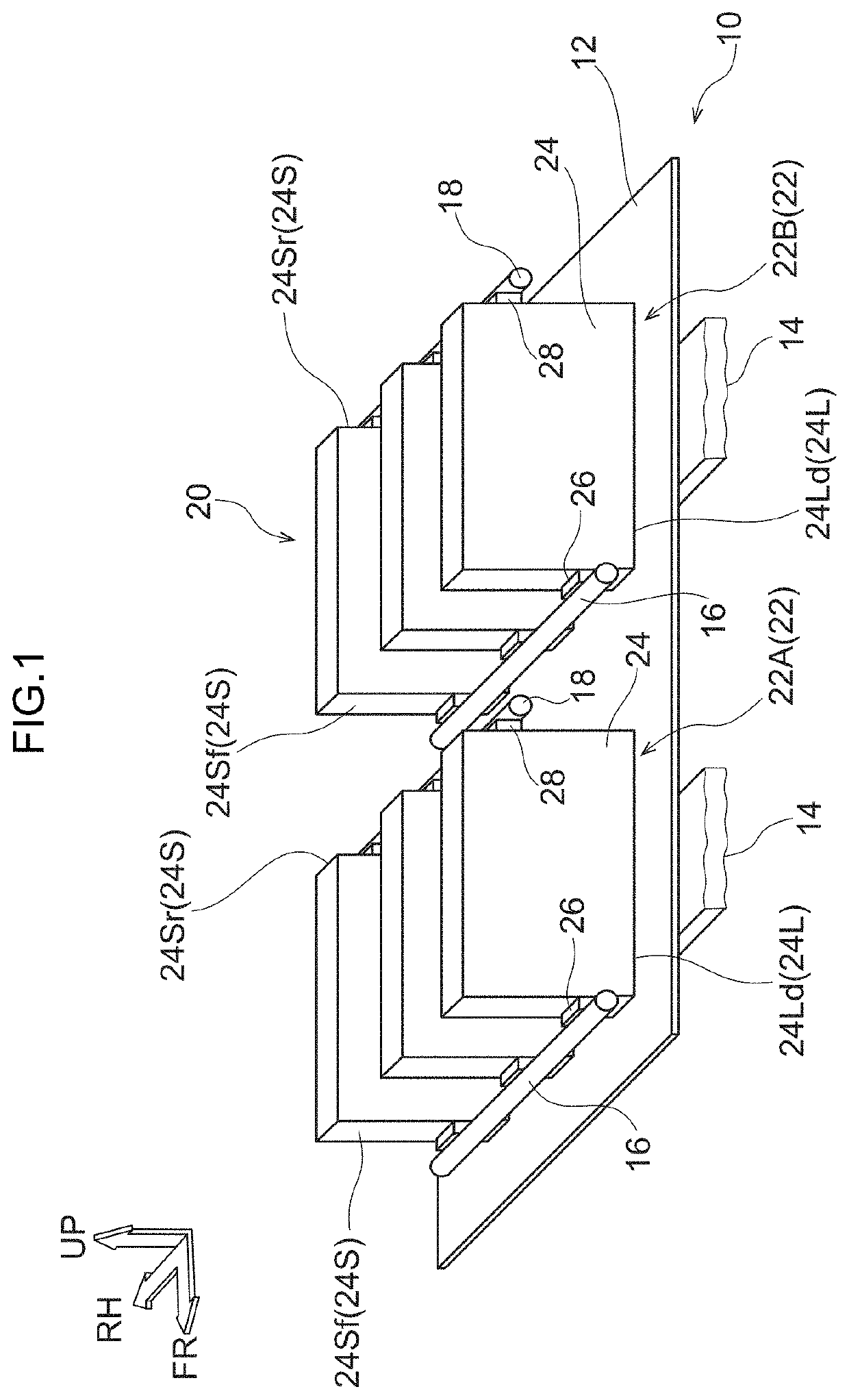 Battery cooling structure