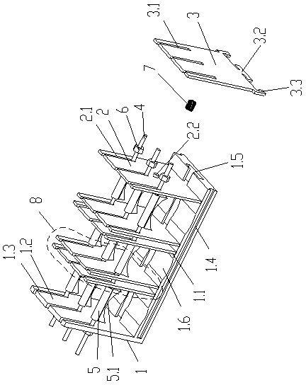 Low voltage cable fixing device