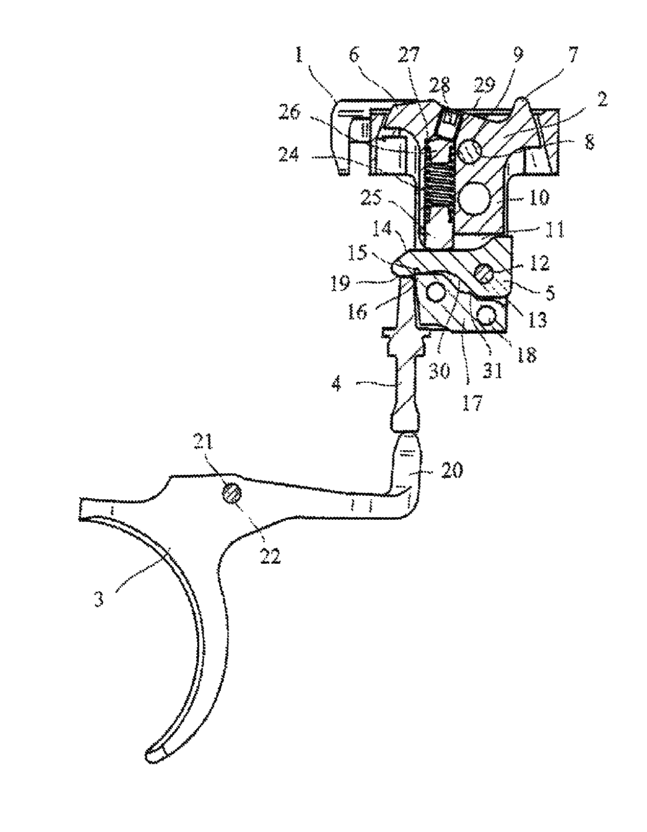 Trigger mechanism of a repeating rifle