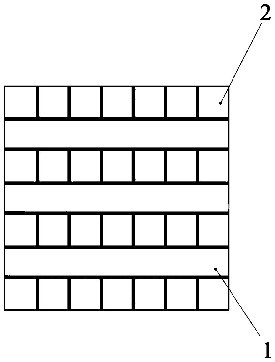 Orthogonal glued bamboo material for building structure and preparation method thereof