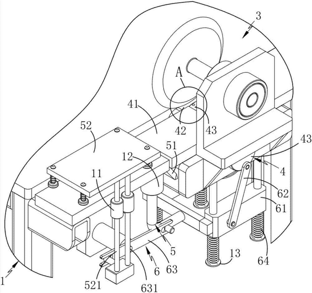 Casting film cutting edge material smashing device