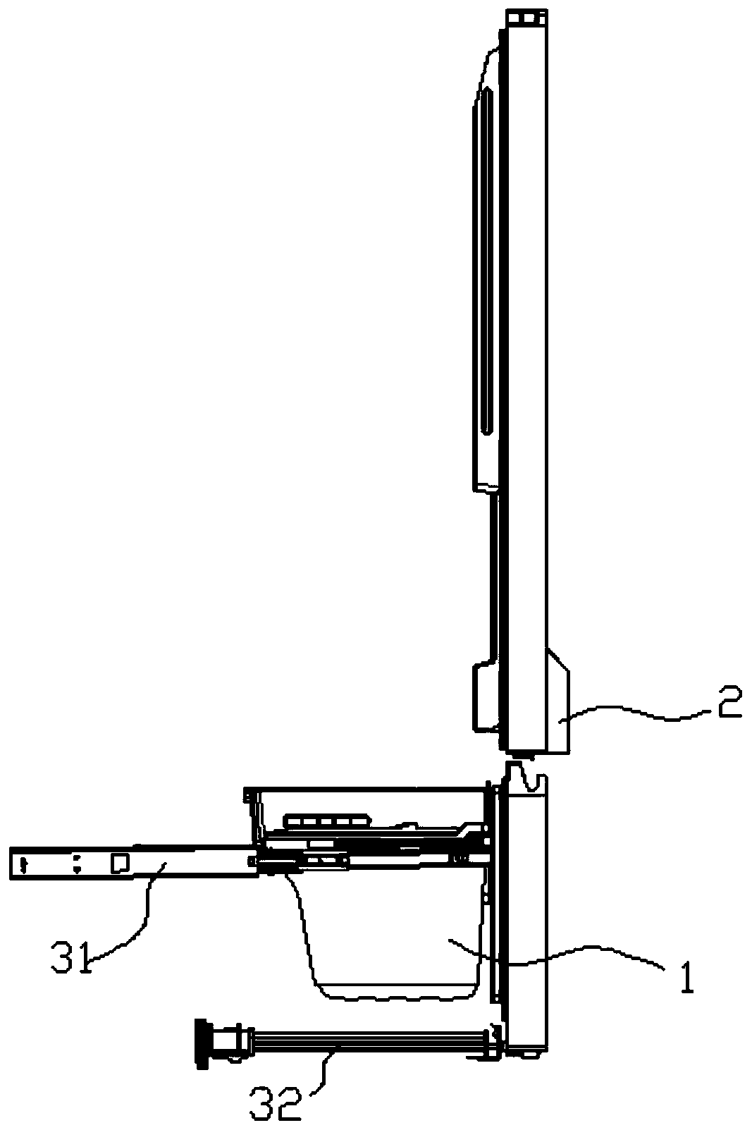 Food defrosting device on refrigerator