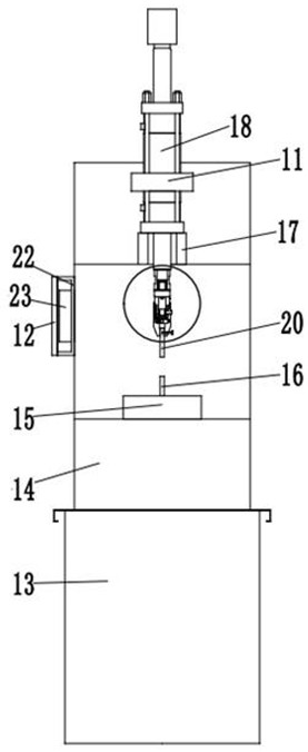 Riveting press with protection function