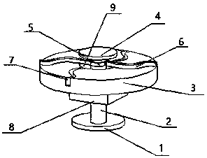 Dining table with automatic cleaning function