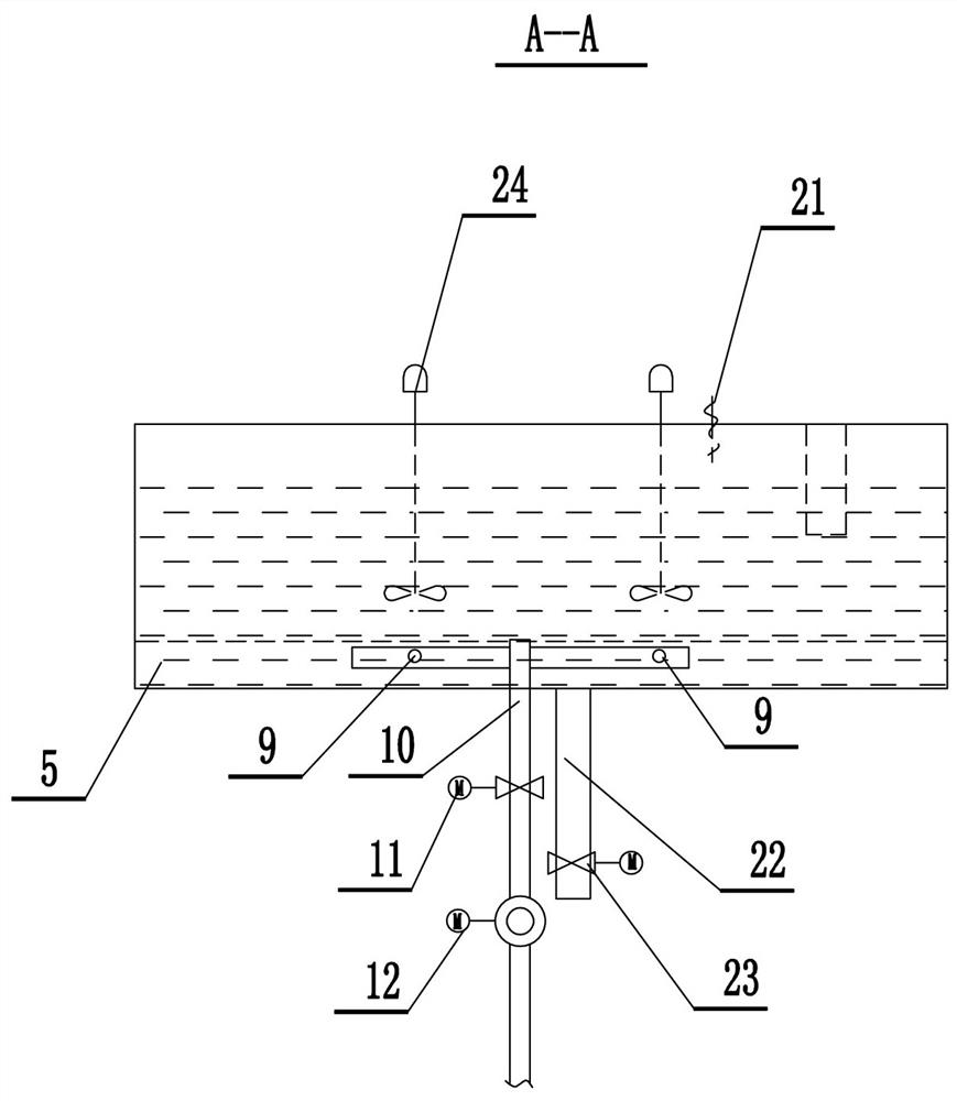 Online ore mixing device for concentrate product of magnetic separator