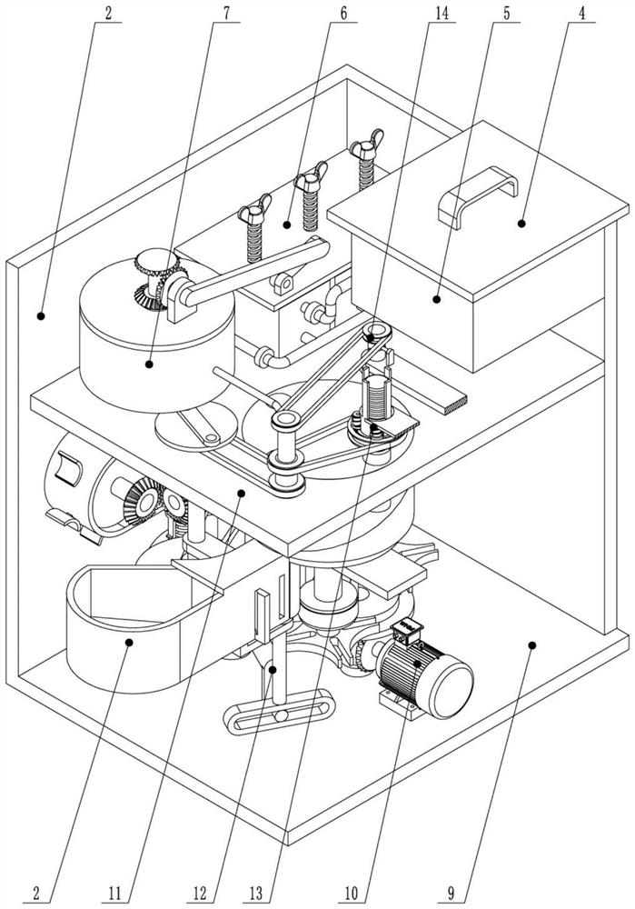 Blending device for disinfectant production