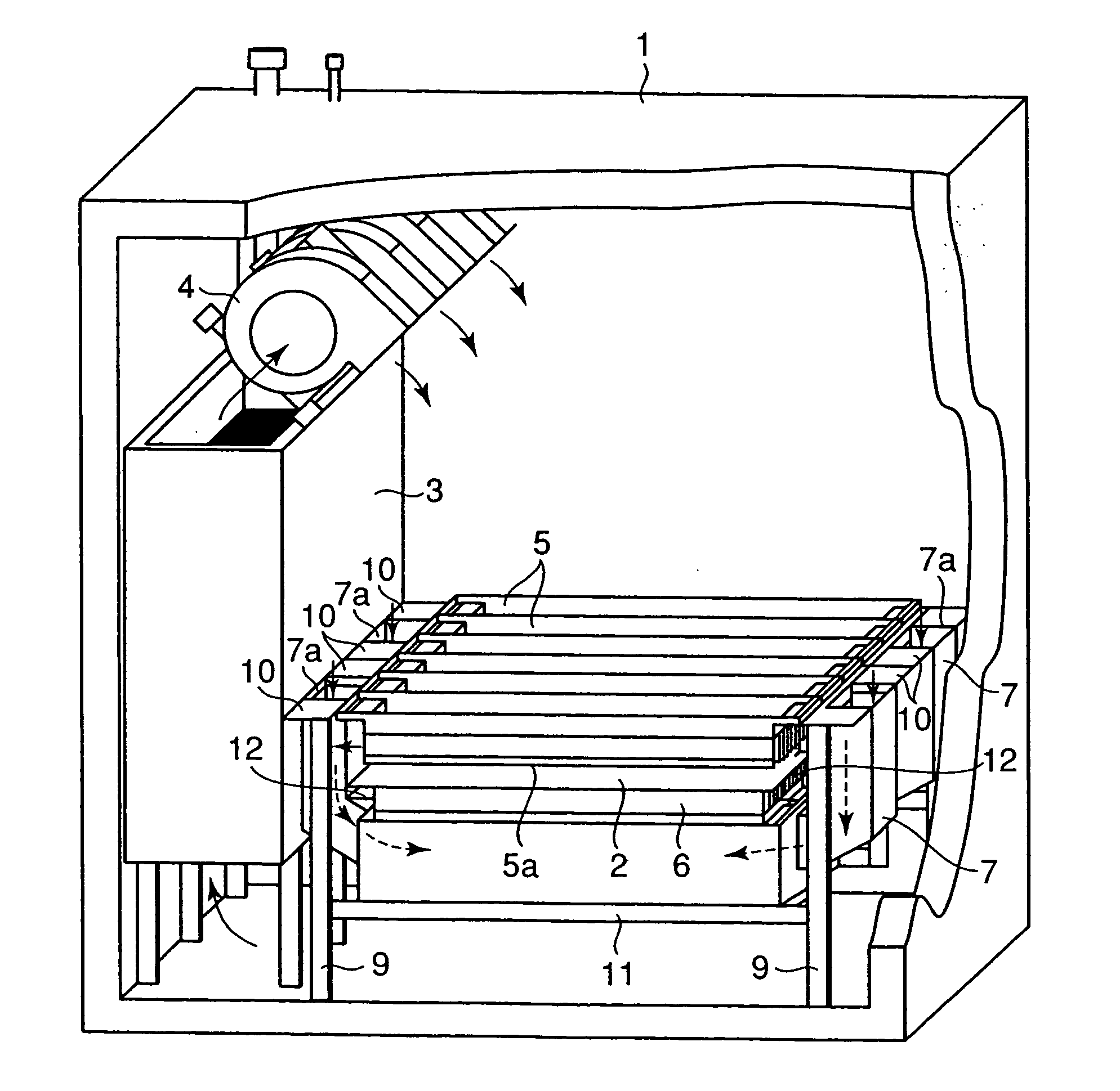 Continuous transfer type freezer