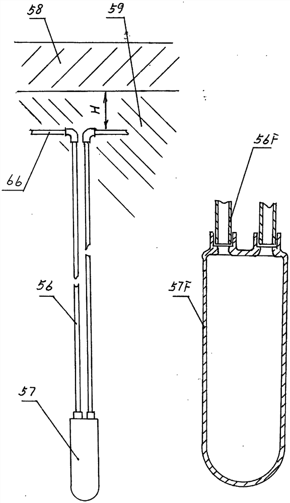 Method for constructing ceramic solar hot water energy storage device by drilling holes in accumulated soil layer