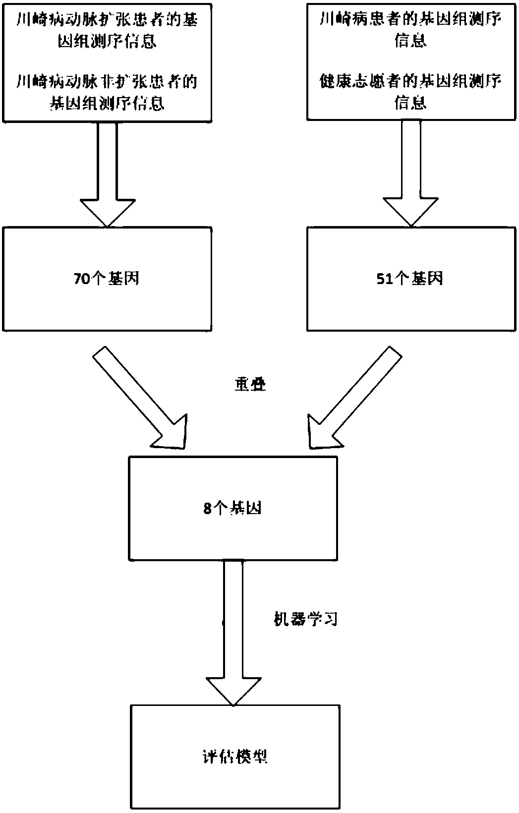 Kawasaki disease coronary artery disease risk diagnosis and detection kit