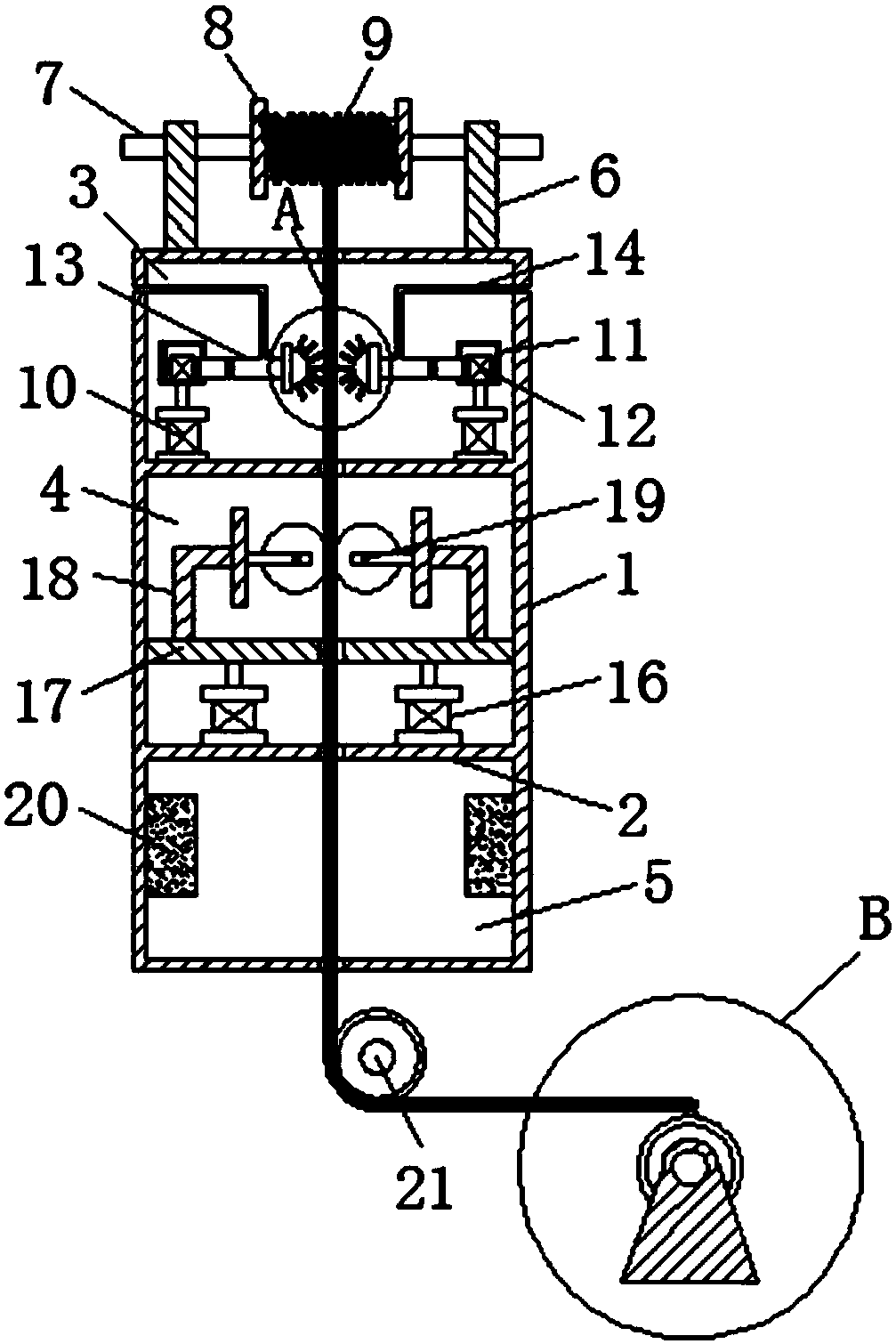 Novel rubber tube wire cleaning device