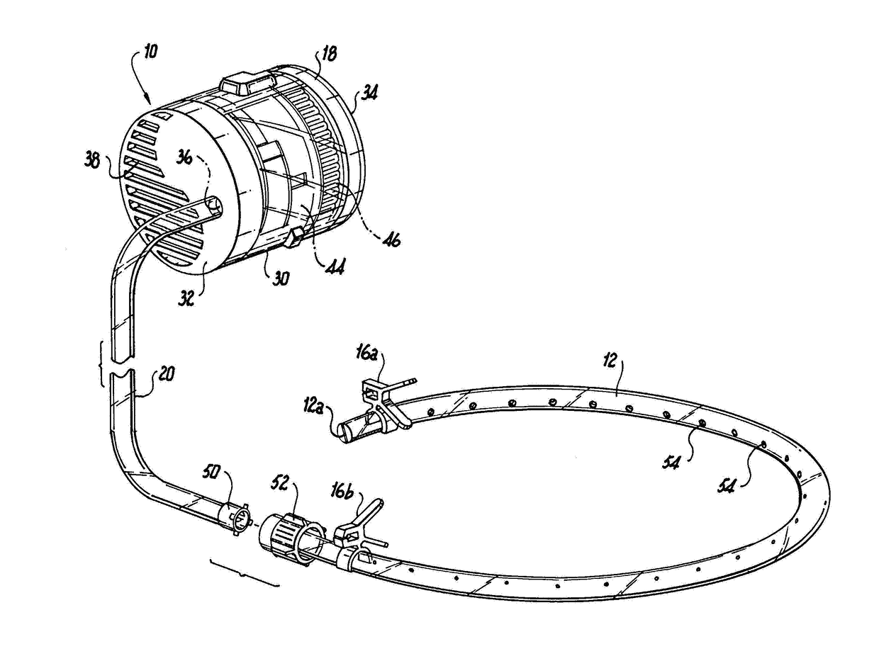 Smoke evacuation system for invasive surgical procedures