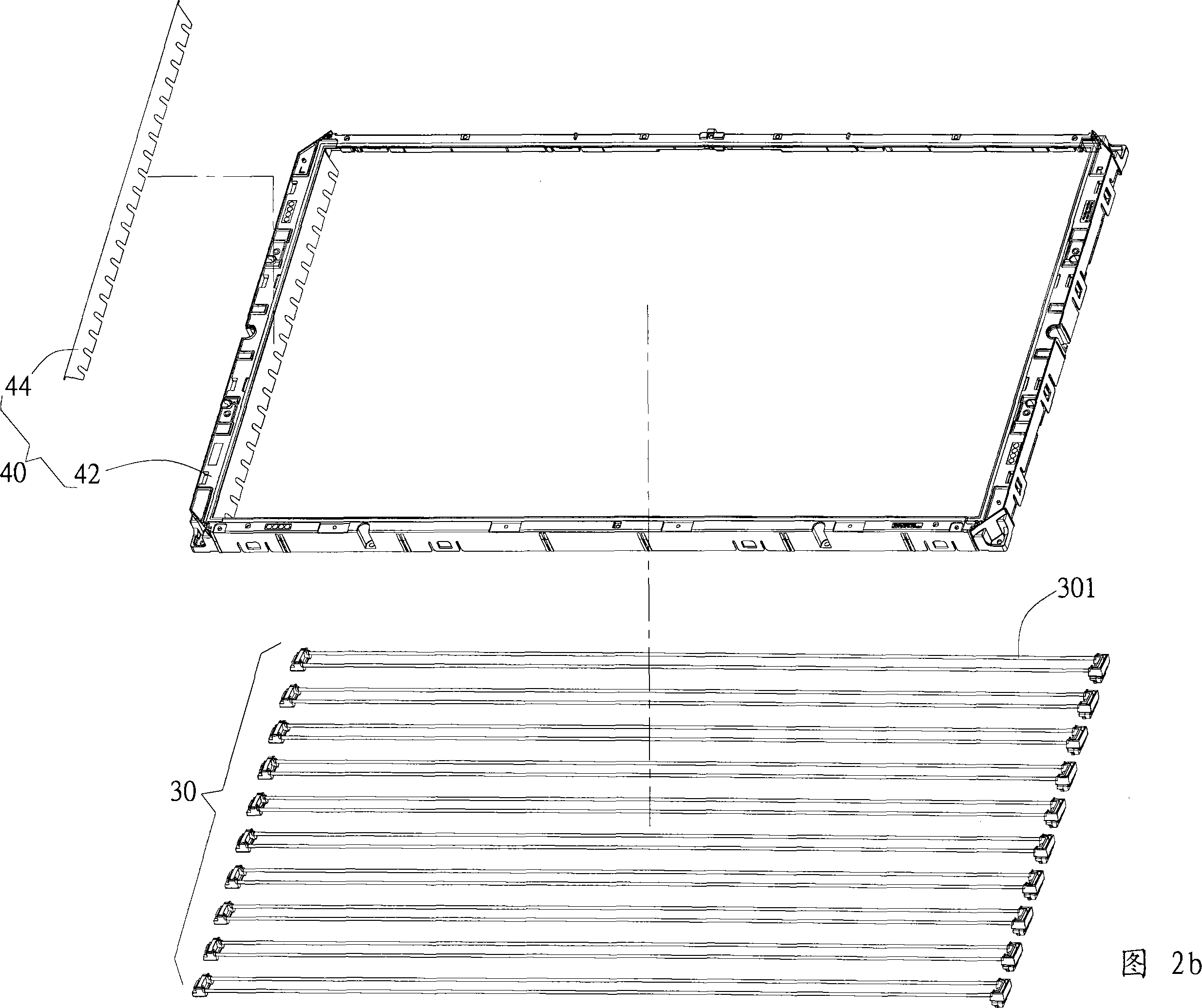 Light source module structure and light tube rack using the same