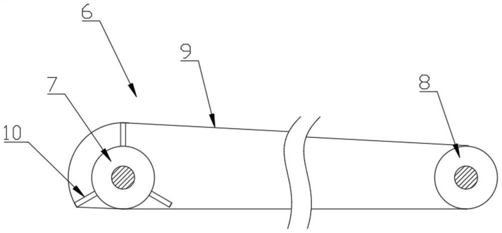 Crushing and recycling device for construction waste