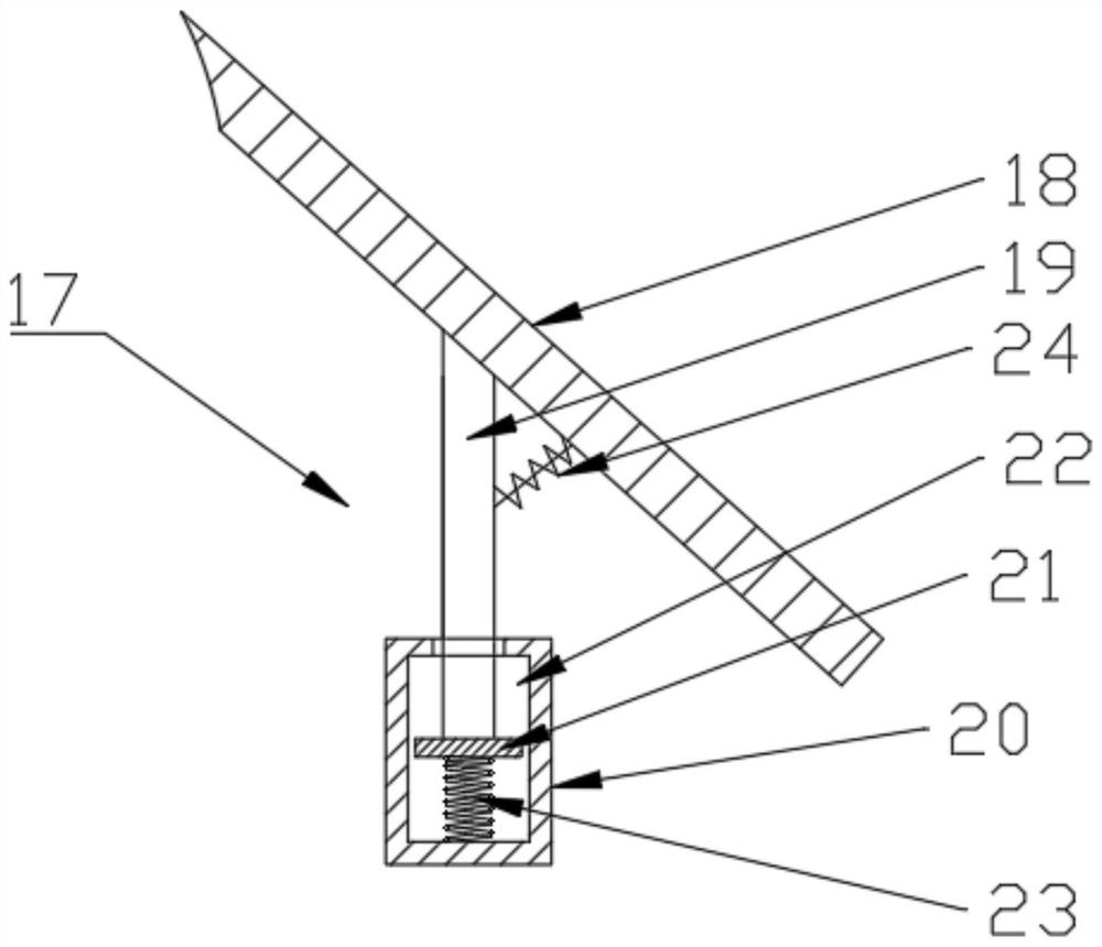 Crushing and recycling device for construction waste