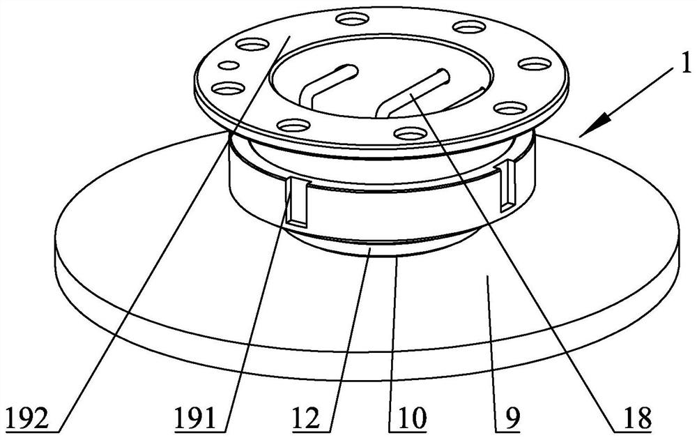 Air bag polishing head mechanism capable of adjusting pressure in sections and air bag polishing device