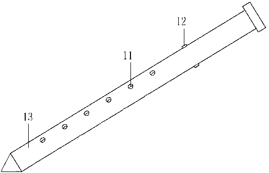 Synthetic system for killing soil root nematode by heat injection in root position