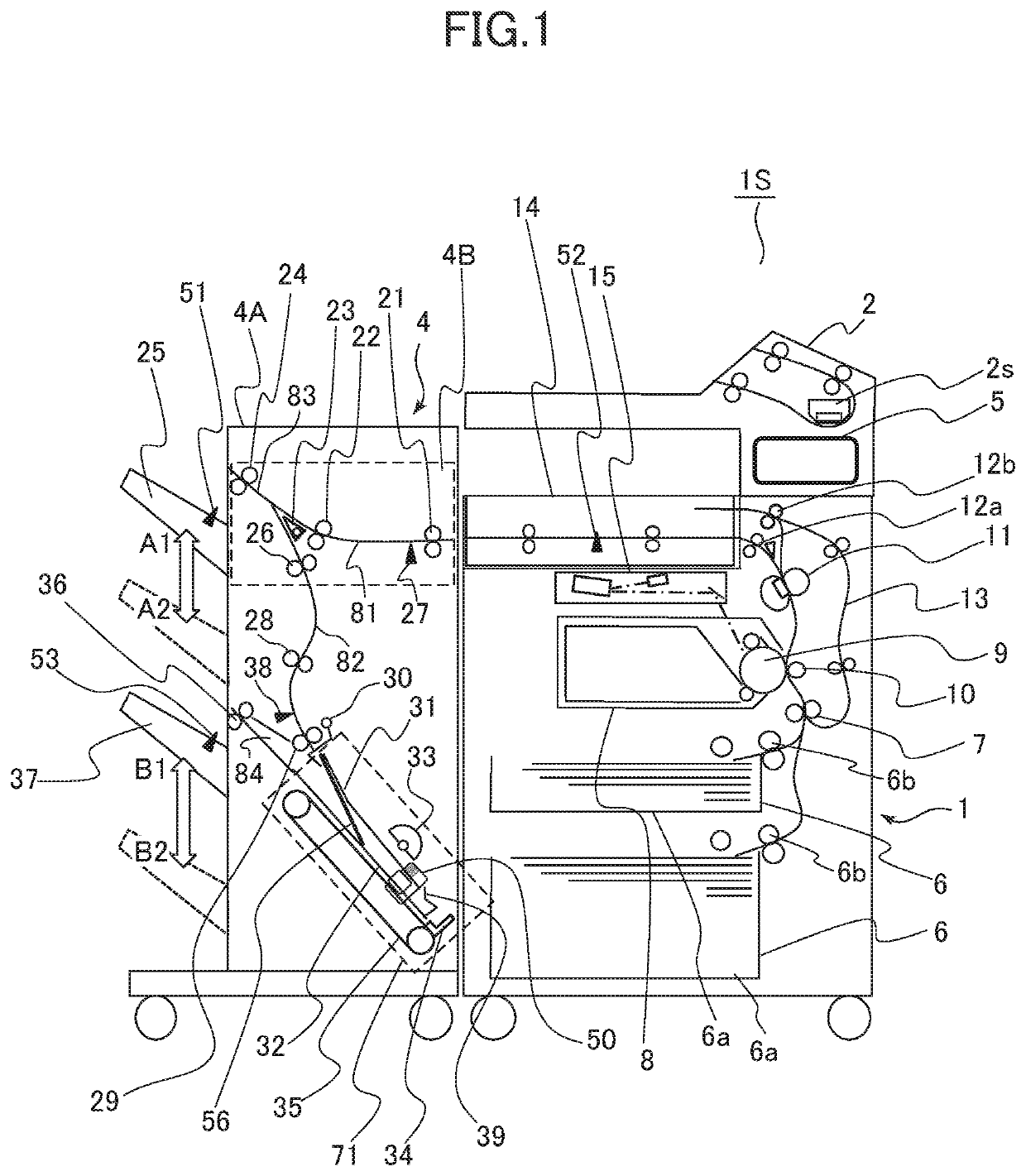 Sheet discharging apparatus, sheet processing apparatus, and image forming system