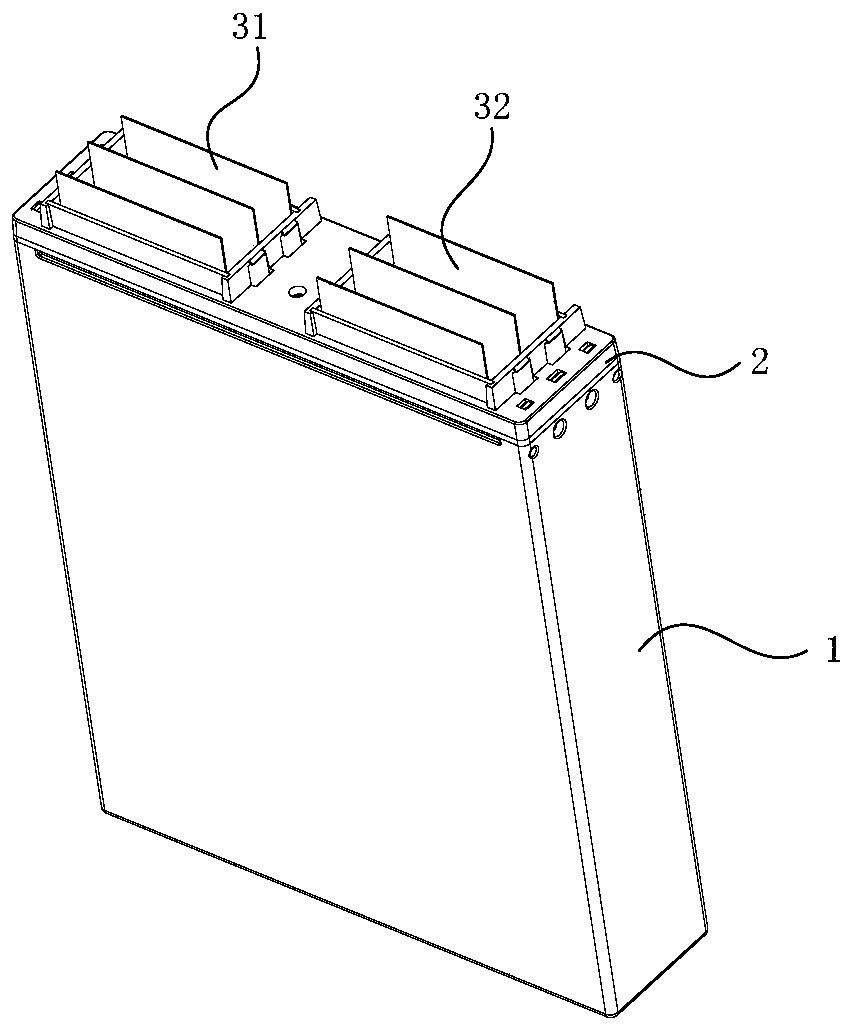 Battery module structure and battery module