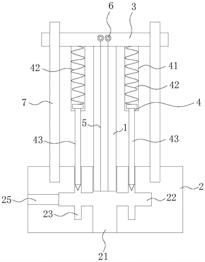 Positioning punching die