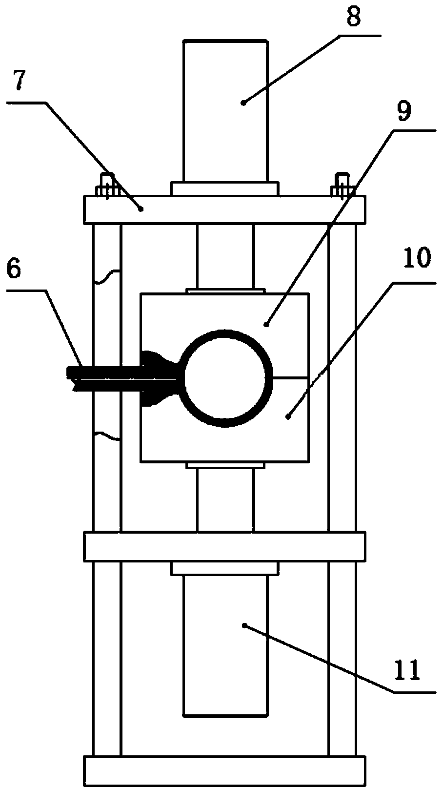 Plastic pipeline connector and production device for plastic pipeline connector