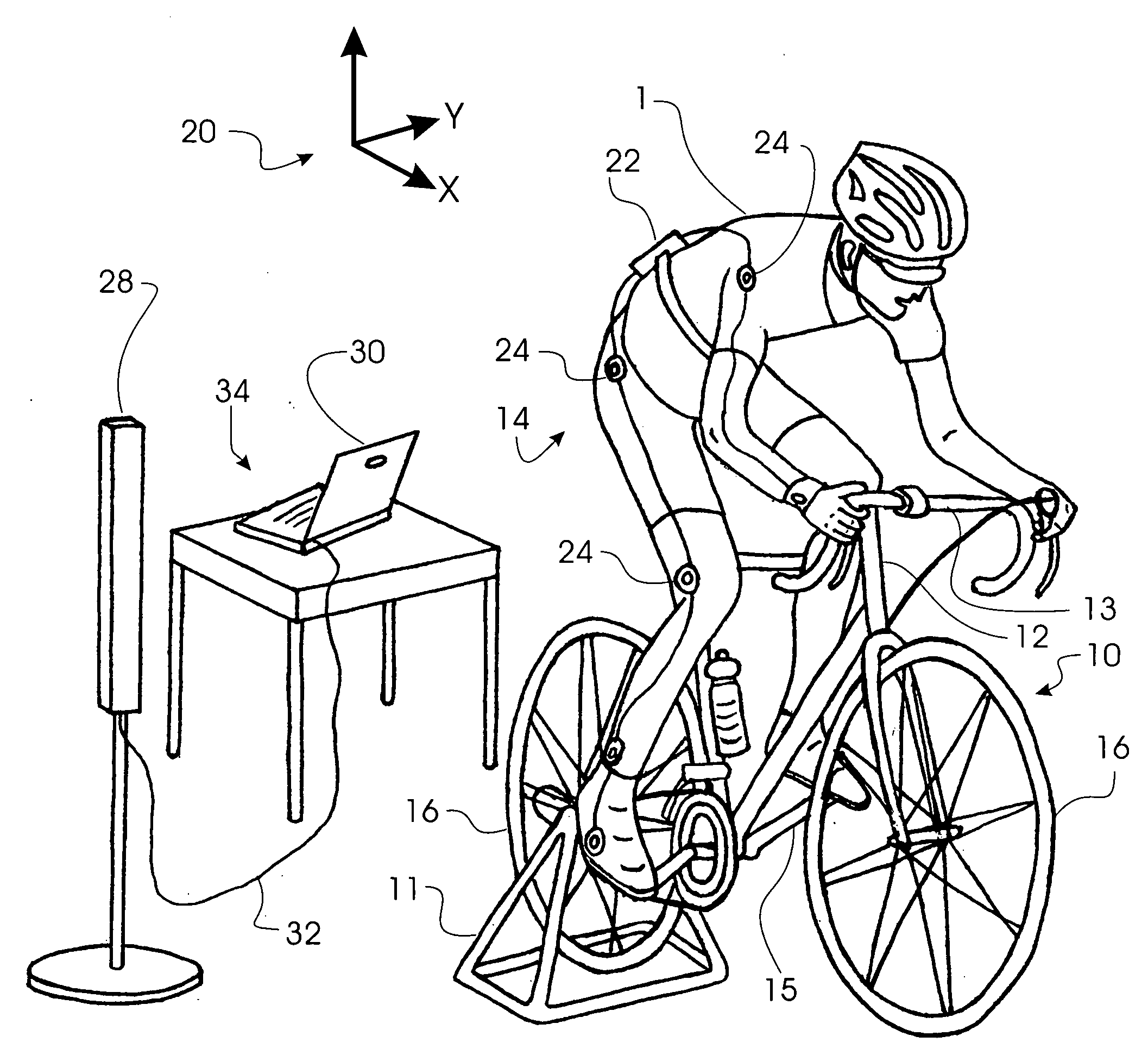 Computerized method and system for fitting a bicycle to a cyclist