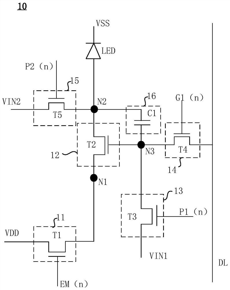 Pixel circuit, display panel and control method