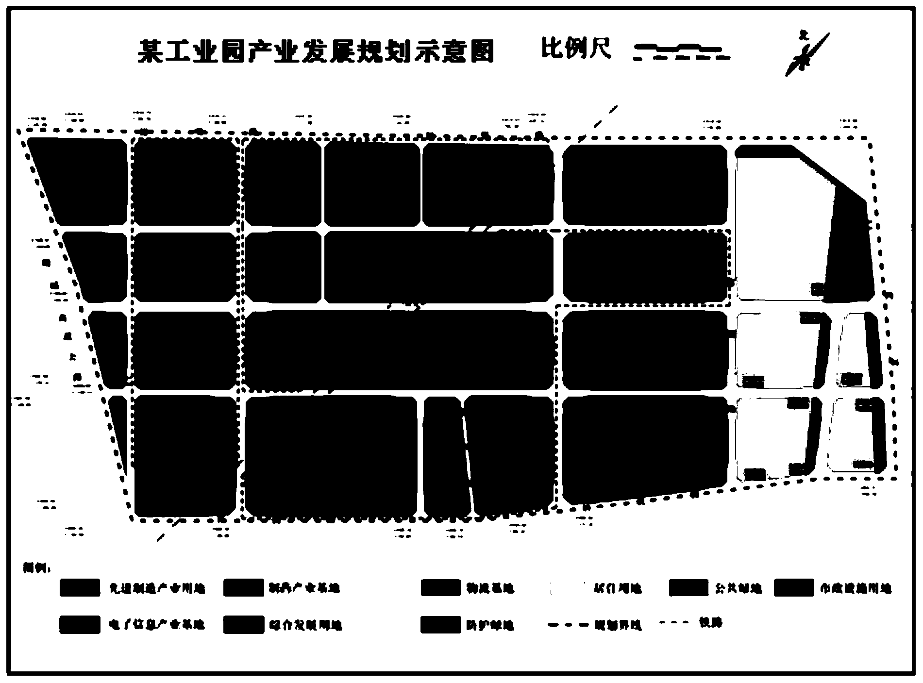 Method for acquiring power network planning data according to regional development planning map